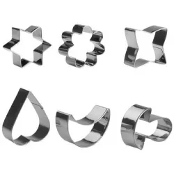 Nerezové vykrajovátka set – 6 ks