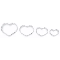 Vykrajovátka srdiečka zúbkovan é 4 ks