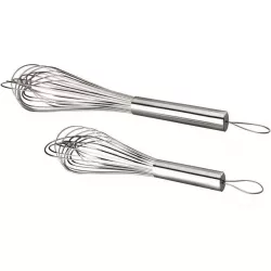 Nerezová šľahačová metla 25 cm