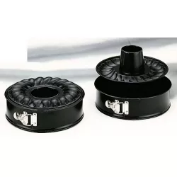 Čierna forma na pečenie s násadou 28x7 cm