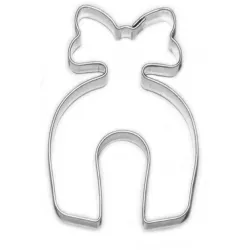 Vykrajovátko na cukrovinky Podkova s mašličkou