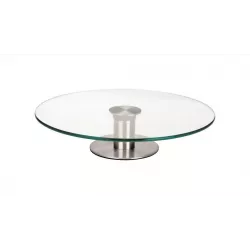 Sklenená ozdobná tortová plato 30 cm