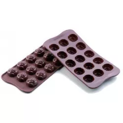 Silná forma na čokoládu – ružičky