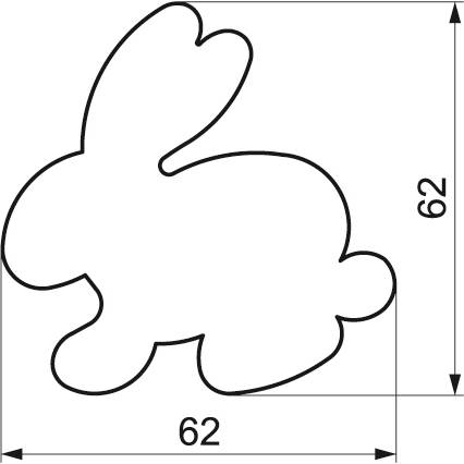 Vykrajovačka zajačik 6,2 cm