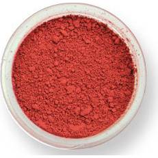 Prachová farba matná – tehlovo červená 2 g