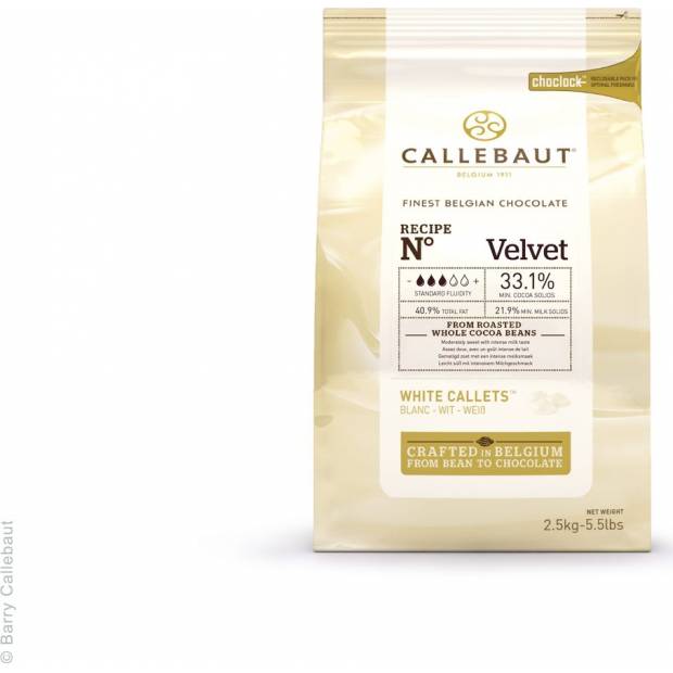 Čokoláda Velvet 2,5 kg - biela