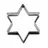 Vykrajovátko hviezda 5,5 cm × 5,5 cm
