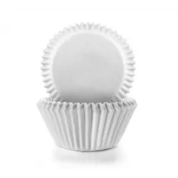 Papierové košíčky biele 100 ks