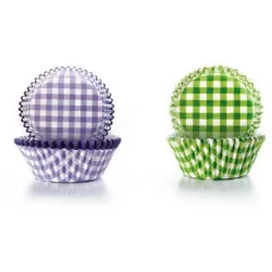 Papierové košíčky kvetinový vzor 7,5 x 4 cm