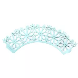 Ozdobný golier na košíčky - modrý