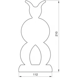 Vykraјovátko čert veľký 21cm