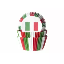 Formičky na muffiny vlajka Talianska 50 ks