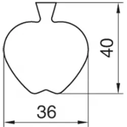 Vykrajovátko jablko 4 cm