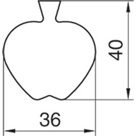 Vykrajovačka jablko 4 cm