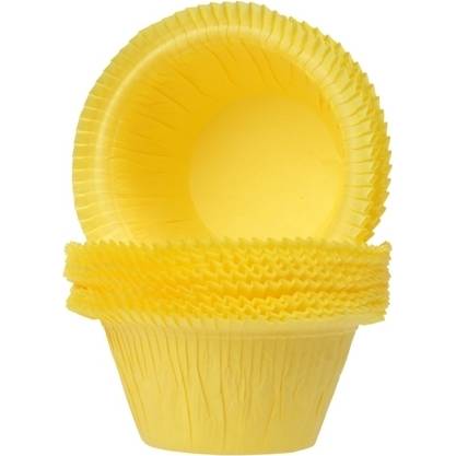 Cukrárske košíčky pevné 25 ks – žltá