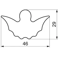 Vykrajovátko anjel 4,6×2,9 cm