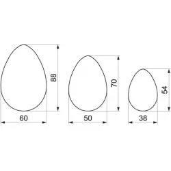 Vykrajovátka vajíčka hladká 3 ks