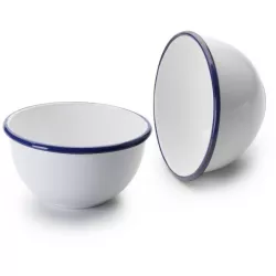 Smaltovaný miska biela 12 cm