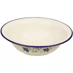 Smaltovaná misa 32 cm - kvety