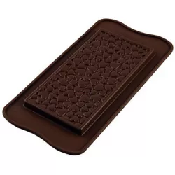 Silicone form for chocolate – srdiečko tabulka
