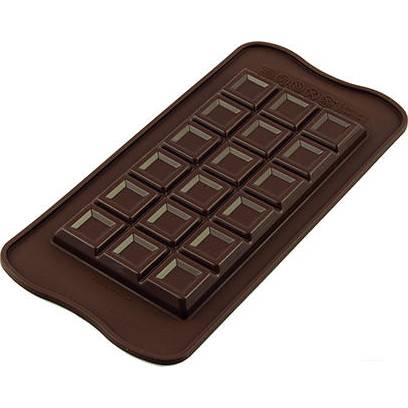 Silikónová forma na čokoládu – zdobená čoko tabuľka 