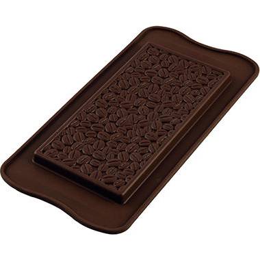 Silikónová forma na čokoládu – tabuľka kávové zrná