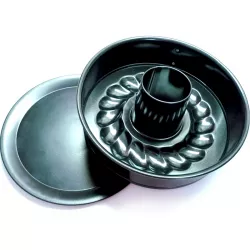 Čierna forma na pečenie 2v1 24 x 7 cm