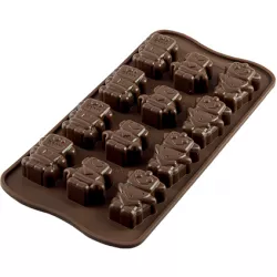 Silikónová forma na čokoládu roboti