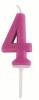 Sviečka „Cifera 4“, výška 7 cm