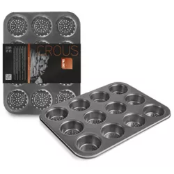 Perforovaná forma na pečenie na 12 muffinov 35,5x26,5x3,5 cm