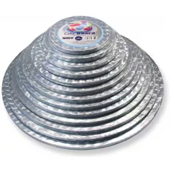 Podložka dortová strieborná - kruh