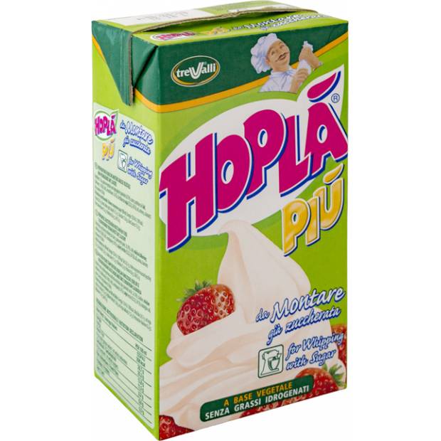 Šľahačka rastlinná 26,7 % HOPLÁ (sladená) bez stužených tukov 1 l/tetrapak