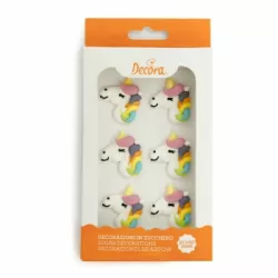 6 ks cukrových dekorácií jednorožec
