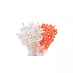 Perleťové pestíky - biele, oranžové