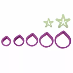 7-dielna sada vykrajovačov Rose