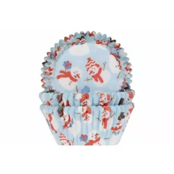 Košíčky na muffiny snehuliak 50 ks