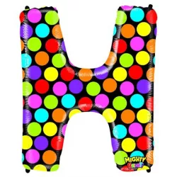 Nafukovací balónik písmeno H farebný 102 cm
