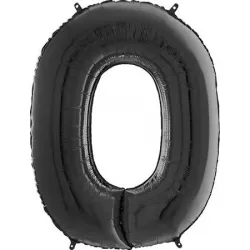 Lievik balónek číslo 0 čierny 66 cm