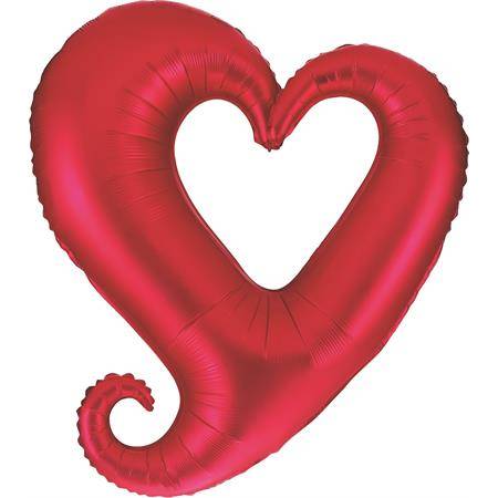Nafukovací balónek červené srdce 94 cm - Grabo
