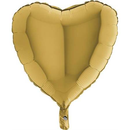 Nafukovací balónik zlaté srdce 46 cm