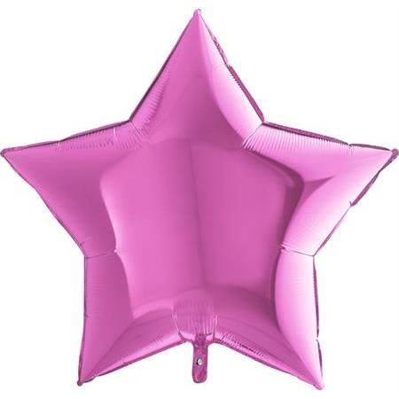 Nafukovací balónik ružová hviezda 91 cm