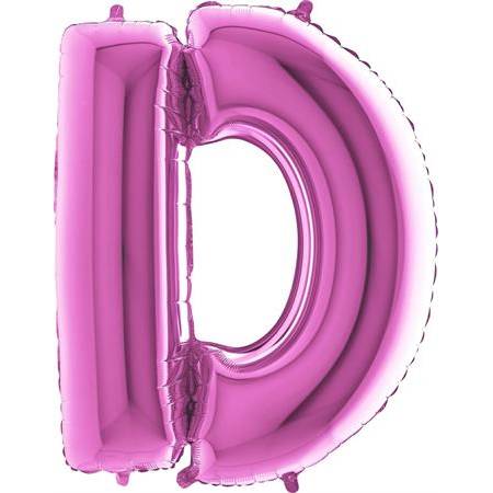 Nafukovací balónik písmeno D ružové 102 cm