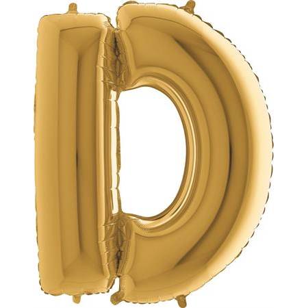 Nafukovací balónik písmeno D zlaté 102 cm