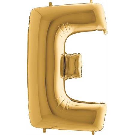 Nafukovací balónik písmeno E zlaté 102 cm