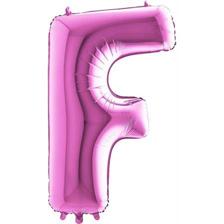 Nafukovací balónik písmeno F ružové 102 cm