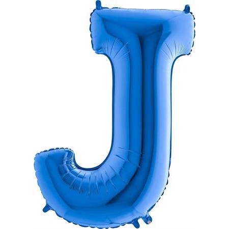 Nafukovací balónik písmeno J modré 102 cm