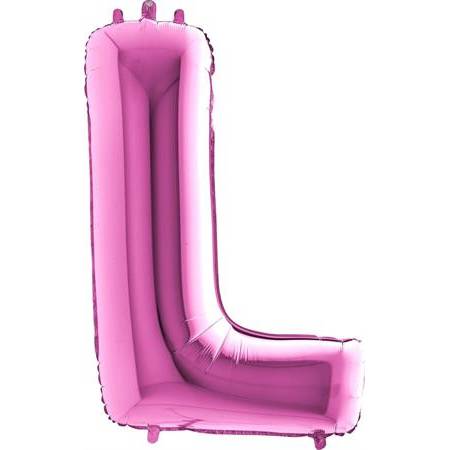 Nafukovací balónik písmeno L ružové 102 cm