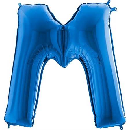 Nafukovací balónik písmeno M modré 102 cm