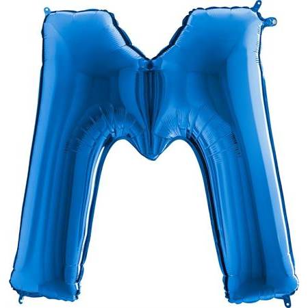 Nafukovací balónik písmeno M modré 102 cm