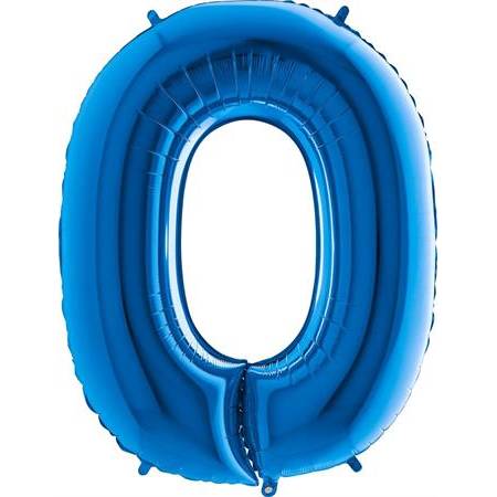 Nafukovací balónik písmeno O modré 102 cm